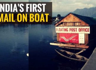 Indias-1st-Floating-Post-Office Dal Lake Kashmir